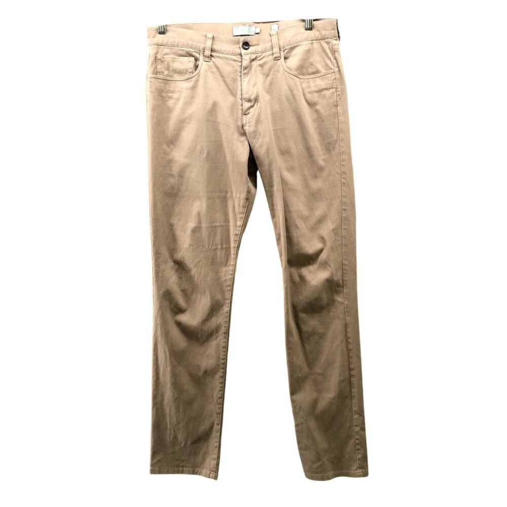 Vince Slim‎ Straight 5 Pocket Twill Pants Mens 32x33 Soho Stretch Beige Chino
